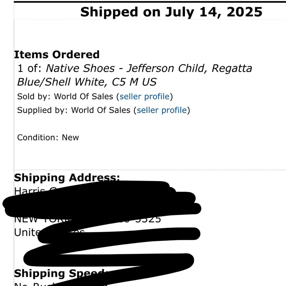 🚨Native Jefferson Regatta Blue Slip On Shoes - 5T